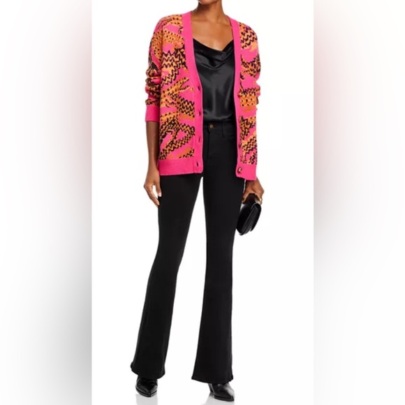 FARM Rio Pink and Orange Patterned Cardigan - Picture 2 of 4